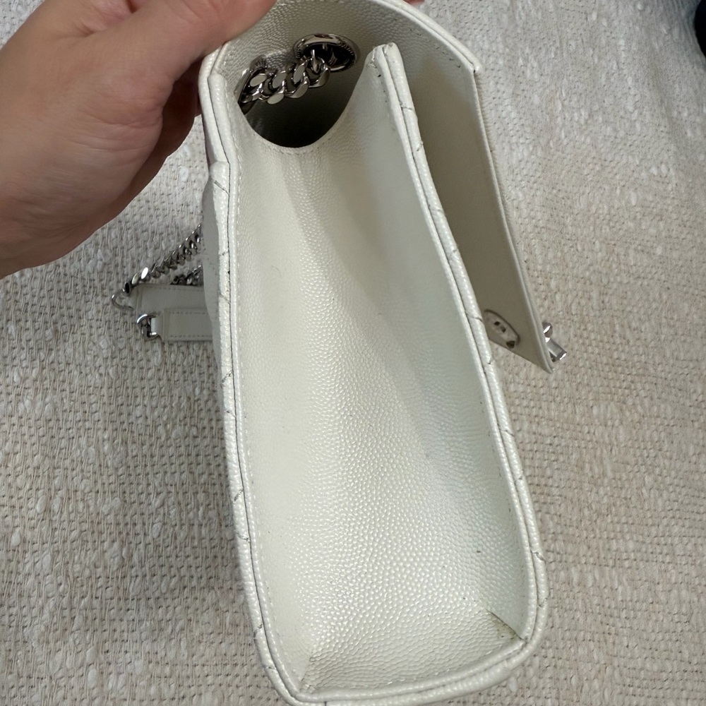 SAINT LAURENT MEDIUM ENVELOPE BAG QUILTED GRAIN LEATHER - Picture 8 of 13